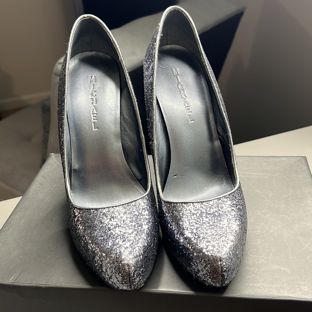 Pewter heels by Michael